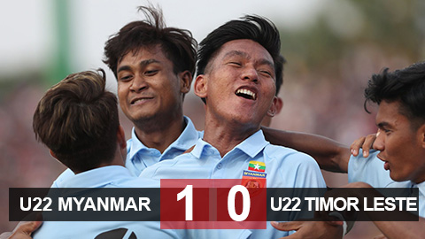 Kết quả U22 Myanmar 1-0 U22 Timor Leste: Chiến thắng nhọc nhằn 